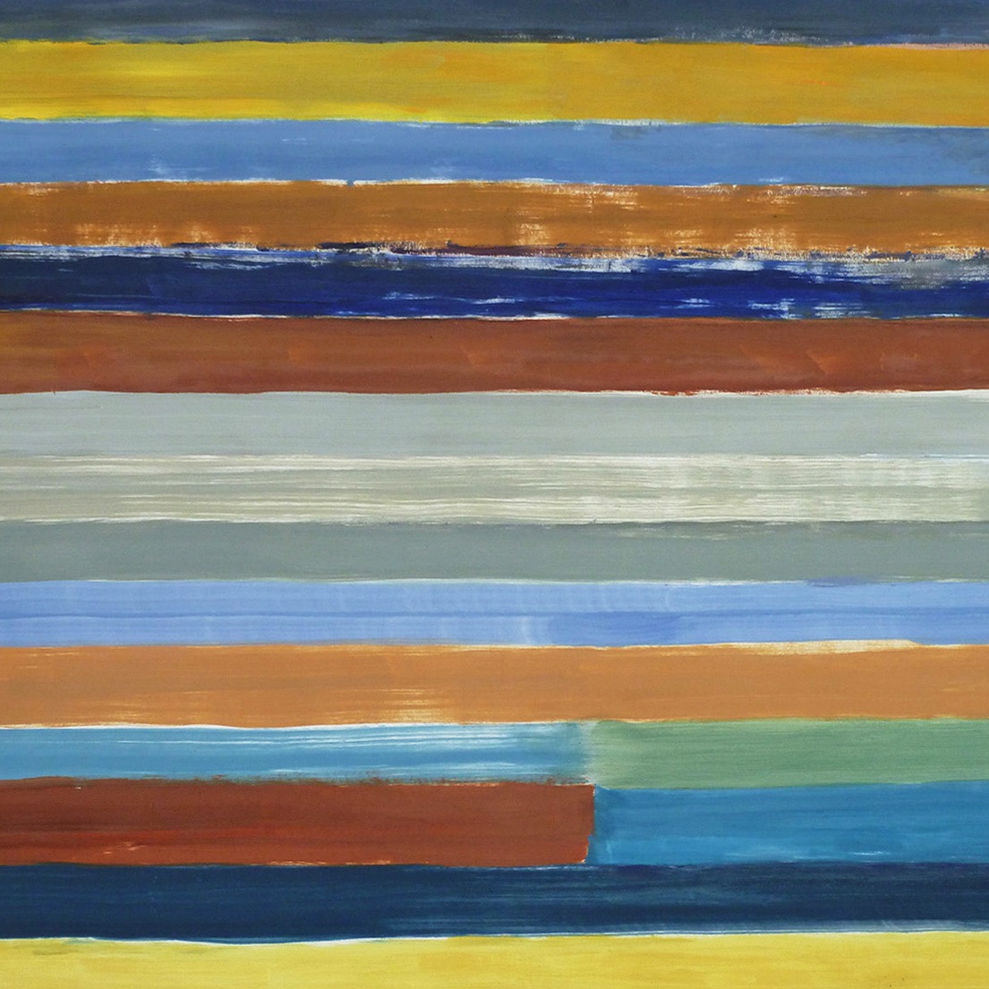 colored stripes, oil on paper, 80 x 100 cm, 2014